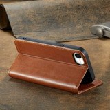 Fierre Shann Wallet Case for iPhone 16e - Brown | iCoverLover