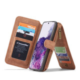 CaseMe Wallet Case for Samsung Galaxy S20 - Brown | iCoverLover