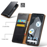 Fierre Shann Wallet Case for Google Pixel 8a - Black | iCoverLover