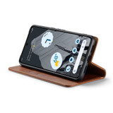 Fierre Shann Wallet Case for Google Pixel 8a - Brown | iCoverLover