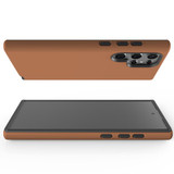 Samsung Galaxy S22 Ultra PU Leather-Style Case - Brown | iCoverLover
