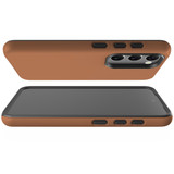 Samsung Galaxy S23+ Plus PU Leather-Style Case - Brown | iCoverLover