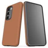 Samsung Galaxy S23+ Plus PU Leather-Style Case - Brown | iCoverLover