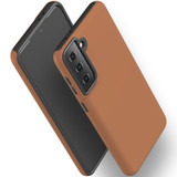 Samsung Galaxy S21+ Plus PU Leather-Style Case - Brown | iCoverLover