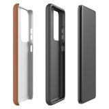 Samsung Galaxy S21 Ultra Wallet Case - Brown | iCoverLover