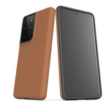 Samsung Galaxy S21 Ultra Wallet Case - Brown | iCoverLover