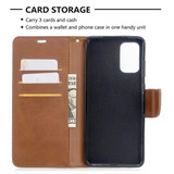 Samsung Galaxy S20 Ultra Wallet Case - Brown | iCoverLover