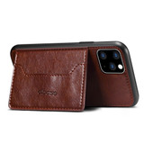 Dibase Wallet Case for iPhone 11 Pro - Coffee | iCoverLover