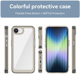 Clear Grey Back Case for iPhone 16e | iCoverLover