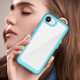 Clear Blue Back Case for iPhone 16e | iCoverLover