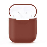 Brown Protective Case for Apple AirPods 2nd Gen | iCoverLover
