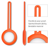 Silicone Case for Apple AirTag in Mango Yellow | iCoverLover