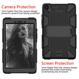 Rugged Armor Case for Samsung Galaxy Tab A 8.0in (2019) - Black | iCoverLover