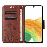 Samsung Galaxy A56 5G Wallet Case - Brown | iCoverLover