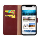 Faddist Wallet Case for iPhone 11 Pro Max - Wine Red | iCoverLover