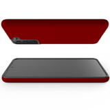 Armor Case for Samsung Galaxy S21 FE - Maroon Red | iCoverLover