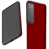Armor Case for Samsung Galaxy S21 Ultra - Maroon Red | iCoverLover