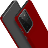 Armor Case for Samsung Galaxy S21 Ultra - Maroon Red | iCoverLover