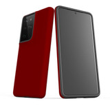 Armor Case for Samsung Galaxy S21 Ultra - Maroon Red | iCoverLover
