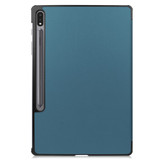 Samsung Galaxy Tab S7+ Plus Folio Case - Dark Green | iCoverLover