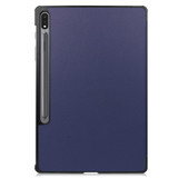 Samsung Galaxy Tab S7+ Plus Folio Case - Dark Blue | iCoverLover