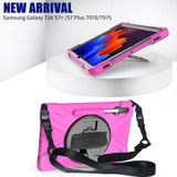 Samsung Galaxy Tab S7+ Plus Armor Case - Rose Red | iCoverLover
