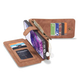 CaseMe Wallet Case for Samsung Galaxy S20 Ultra - Brown | iCoverLover