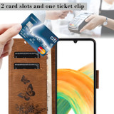 Samsung Galaxy A35 5G Wallet Case - Brown | iCoverLover