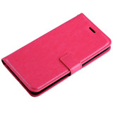 Magenta Elegant Horse Texture Leather Wallet iPhone 8 PLUS & 7 PLUS Case | iPhone 8 PLUS & 7 PLUS Case Leather Cases | iPhone 8 PLUS & 7 PLUS Case Leather Covers | iCoverLover