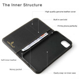 Fierre Shann Wallet Case for iPhone 16e - Black | iCoverLover
