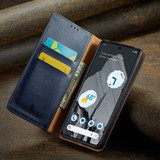 Google Pixel 9 Leather Flip Wallet Folio Case - Blue | Premium Protection & Style