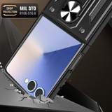 For Samsung Galaxy Z Flip8 Case - Magnetic Armor Ring Stand | Rose Gold