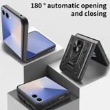 For Samsung Galaxy Z Flip8 Case - Magnetic Armor Ring Stand | Blue