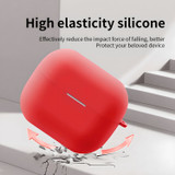 For Samsung Galaxy Buds 3 Pro Case, Protective Silicone Cover, Carabiner Hook, White | iCoverLover.com.au