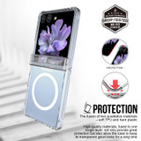iCoverLover Samsung Galaxy Z Flip8 Case Compatible with MagSafe Clear Cover | Shockproof