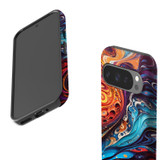 For Google Pixel 11 Pro Case, Tough Protective Cover, Swirling Paint | iCoverLover Australia