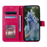 For Google Pixel 11 Artisan Wallet Case, Embossed Floral PU Leather with Secure Lanyard & Stand, Red | iCoverLover.com.au