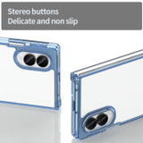 For Samsung Galaxy Z Fold8 Clear Airbag Case - Clear Blue