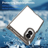 For Samsung Galaxy Z Fold8 Clear Airbag Case - Clear Black
