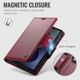 For Samsung Galaxy Z Fold8 Case - RFID Wallet -Red