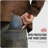 For Samsung Galaxy Z Fold8 Case - RFID Wallet -Black