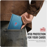 For Samsung Galaxy Z Fold8 Case - RFID Wallet -Blue