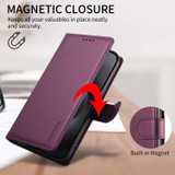 For iPhone 18 Pro Case | Pearlescent RFID Blocking Wallet Cover, Purple