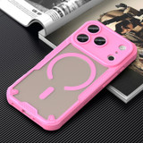 For iPhone 18 Pro Case | MagSafe Compatible Rugged Shockproof Cover, Pink