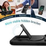 For iPhone 18 Case | MagSafe Compatible Sliding Camera Shield Kickstand Cover, Black