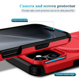 For iPhone 18 Case | MagSafe Compatible Sliding Camera Shield Kickstand Cover, Red