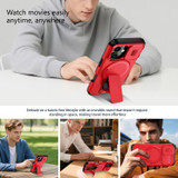 For iPhone 18 Case | MagSafe Compatible Sliding Camera Shield Kickstand Cover, Red