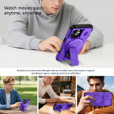 For iPhone 18 Case | MagSafe Compatible Sliding Camera Shield Kickstand Cover, Purple