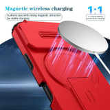 For iPhone 18 Pro Case | MagSafe Compatible Sliding Camera Shield Kickstand Cover, Red