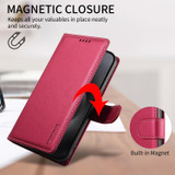For iPhone 18 Pro Case | Pearlescent RFID Blocking Wallet Cover, Red